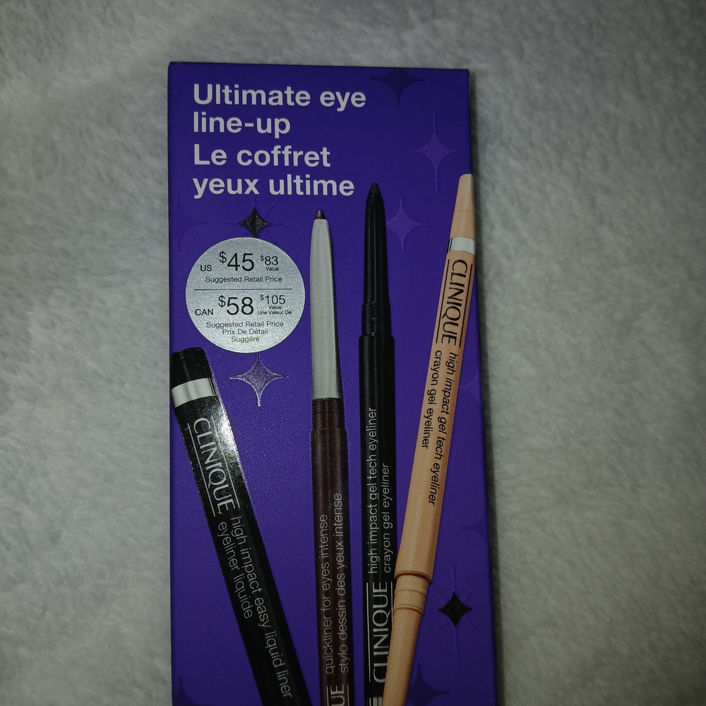 Clinique Eye Line-Up Trio - Black, Brown, Cream